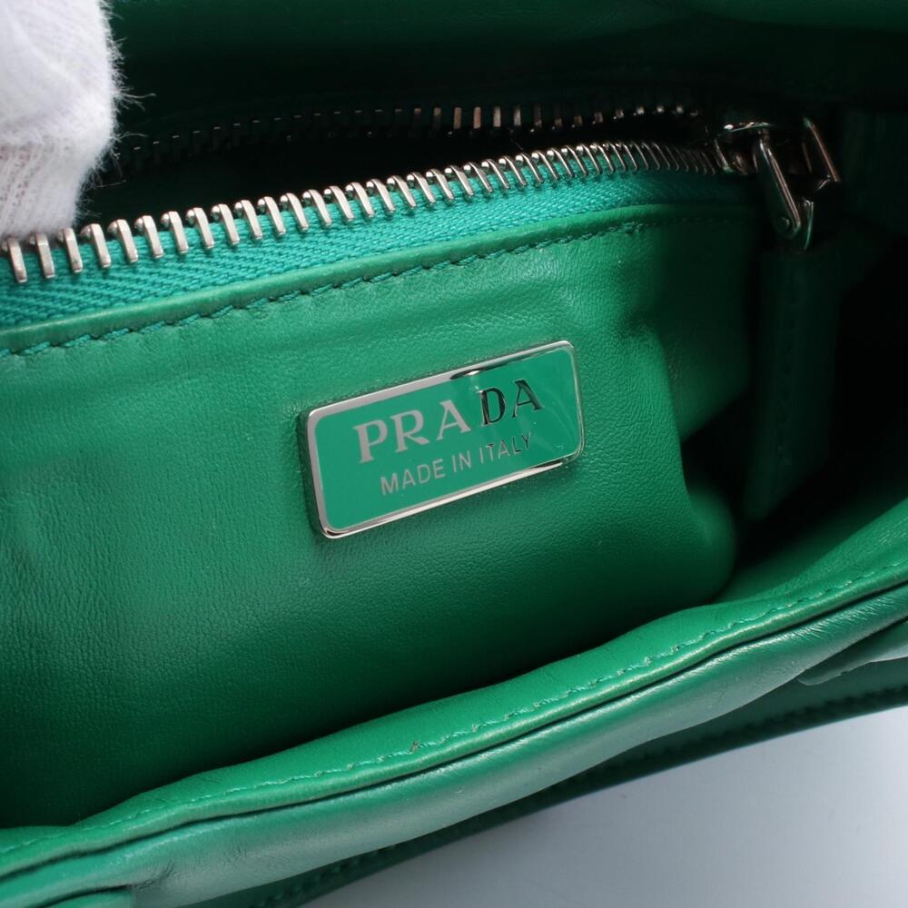 Prada MOON handbag leather green - Picture 4 of 4